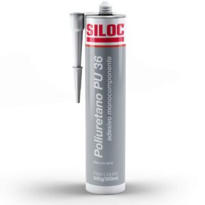 Adesivo Selante Pu 36 Cinza Poliuretano Siloc 345g