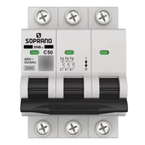 Disjuntor Soprano 50a Trifásico Tripolar Curva C